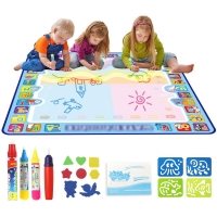 Big Size Water Magic Drawing Mat with Pens Accessories Set Doodle Mat Painting Board Art Educational Toy Birthday Gift for Kids