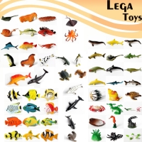 Assorted Mini Vinyl Plastic Ocean Sea Action Figures Animal Toy Set Realistic Under The Sea Life Figure Educational Toy for Kids