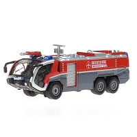 1:50 Scale Alloy Fire Truck Toy for Kids - Kaidiwei Engineering Vehicle Model for Airfield Rescue Operations.