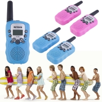 YKS 2 pcs RT-388 Walkie Talkie Toys For Children 0.5W 22CH Two Way Kids Radio Boys and Girls Brithday Xmas Gift