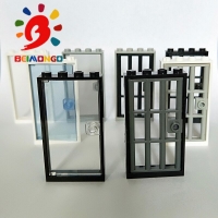Free Shipping!BEIMONGO Building Block MOC 30179*Frame1x4x6*Door 1x4x6*Glass for Frame1x4x6*20pcs DIY Kid Toys can be compatibled