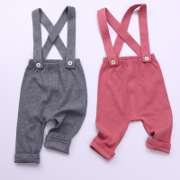 Baby dungaree cotton ribbed infant leggings baby newborn boy girl pants baby clothes spring/autumn fashion  baby cute trousers