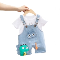 Lawadka Baby Boy Clothing Sets Infants Newborn Boy Clothes Shorts Sleeve Tops Overalls 2Pcs Outfits Summer Cartoon Clothing 2020