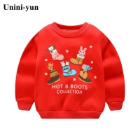 Unini-yun T-Shirt Girls Clothes Winter Long Sleeve Tops Fashion Baby Sweatshirt Kids Clothes for Girl Shirt Boys Sweatshirts