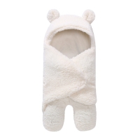 Newborn Sleeping Bag Unisex Baby Girl Pajamas Plush Split Leg Polyester Blanket Sleepers Hooded Baby Boy Pajamas