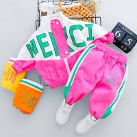 2022 Hot Kid Tracksuit Boy Girl Clothing Set New Casual Long Sleeve Letter Zipper Oufit Infant Clothes Baby Pants 1 2 3 4 Years