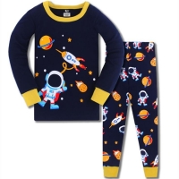 Kids Boy Girls Clothing Pajamas Set 100% Cotton Children Sleepwear 2 Pieces Cartoon Tops +Pants Toddler Kid Clothes Pyjamas