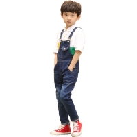 2-12Y Boy Jeans Overalls Denim Pants Pocket Jumpsuit Kids Bib Pants Children Clothing Jeans Baby Overall Teenager Boy Jumpsuits