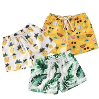 2020 0-4T Toddler Baby Boy Girl Kids Shorts Bottoms Summer New Cartoon Pineapple Print Swimming Panties Beach Holiday Shorts