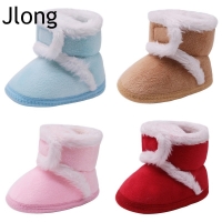 Jlong 0-18M Winter Warm Baby Boy Girls Shoes Cotton Sweaters Boots Booty Crib Babe Unisex Toddler Shoes