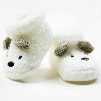Warm Newborn Socks Unisex Baby Boy Girls Infant Cute Bear Crib Warm Shoes