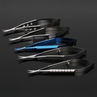 Fine stainless steel Ophthalmic Instrument 12.5 cm micro scissor, Straight/ bend head Conjunctiva scissor,Speculums tweezer