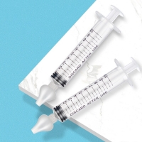 2 Pcs Baby Nose Clean Needle Tube Infant Baby Care Nasal Aspirator Cleaner 10ML Baby Rhinitis Nasal Washer