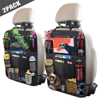 Baby Child Car Seat Back Organizer Multi-Pocket Storage Bag Storage Kick-proof Cushion Tablet Holder Interior Accessory Stowing
