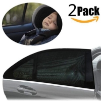 54cm x 92cm 2pcs Car Window Shades Sun Cover Rear Side Kids Baby UV Protection Block Mesh