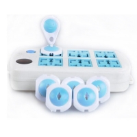 6pcs Baby Safety Russian European Standard Baby Electric Socket Child Protection Plastic Security Lock Outlet Plugs in Sockets