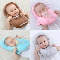 Baby Nursing Pillow Cushion Pure Color Baby Self Feeding Pillow Detachable Bottle Support Multi-function Infant Head Protect Pad