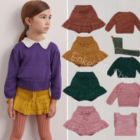 EnkeliBB Misha and Puff Design 40% Merino wool Kid Girl Knit Skirt For Autumn Winter Baby Fashion Clothes Brand Child Girl SKirt