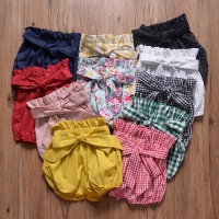 Summer Fashion baby girls boys pants Newborn Baby Fold bloomers Girls Pattern Triangle toddler Trousers PP Pants Clothes