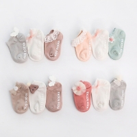 3Pairs/lot Newborn Baby Socks Cotton Anti Slip Baby Socks for Girls Infant Baby Ankle Socks Princess Style Spring Autumn