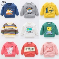 Autumn Spring Baby Sweatshirt Children Clothes Winter Long Sleeve Sweaters Kids Boys Cute Cartoon Tops Warm Casual Outwear