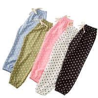 Polyester Children's Anti-mosquito Pants Bloomers Thin Polka Dot Baby Pants Girls and Girls Summer Baby 3-10Years