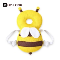 Baby Pillow Head Protection Cartoon Bee Toddler Infant Anti-fall Boys Cotton Soft PP Children Protective Cushion Kids Safe Care