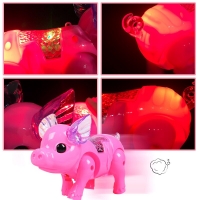 LED Pig Electronic Toys Kids Girls Boys Birthday Gifts Flashing Walking LED Interactive Piggy Toy Pets Musical Pig Toys Children