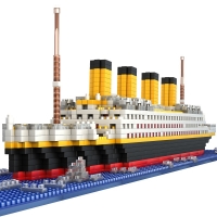 2019 Titanic 1860pcs Ship 3d Mini Diy Building Blocks Toy Titanic Boat Model Educational Collection Birthday Gift For Children