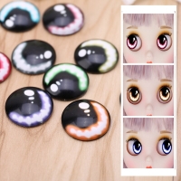 20pcs 8/12/18mm Glass Doll Eyes DIY Crafts Eyeballs for Dinosaur Animal Eye