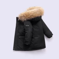 OLEKID 2022 Winter Down Jacket For Boys Real Raccoon Fur Thick Warm Baby Boys Outerwear Coat 2-12 Years Kids Teenage Boys Parka