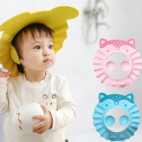 Kids Safe Shampoo Shower Bathing Bath Protect Soft Cap Hat For Baby Wash Hair Shield Bebes Children Bathing Shower Hat