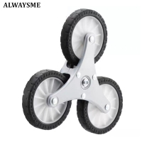 ALWAYSME 1PCS Rubber Material Replacement Climb Stair Wheel For Shopping Cart and Trolley Dolly
