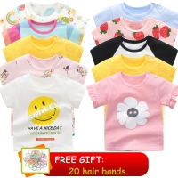 Newborn Baby 100%Cotton Toddler Baby Boy Girl T-Shirt Short Sleeve For Kids 3M-5T Clothing Cartoon  Bebe  Kid Clothes For Summer
