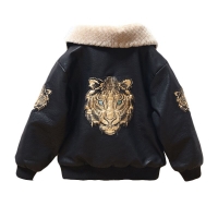 2021 Baby Girl Boy Spring Autumn Winter PU Coat Jacket Kids Fashion Leather Jackets Children Coats Overwear Clothes 7-12y