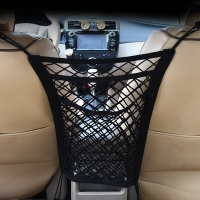 Car Interior Trunk Seat Back Elastic Mesh Net Car Styling Storage Bag Pocket Cage velcro Grid Pocket Holder Car Accessories Trun