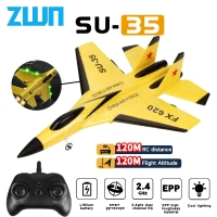 RC Plane SU35 2.4G With LED Lights Aircraft Remote Control Flying Model Glider Airplane SU57  EPP Foam Toys For Children Gifts
