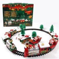 Lights And Sounds Christmas Train Set Railway Tracks Toys Xmas Train Gifts Toys For Kids Birthday Party Christmas Gift for Child