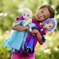 50 CM Frozen Snow Queen Elsa Stuffed Doll Princess Anna Elsa Doll Toys Elza Stuffed Plush Kids Toys Halloween Birthday Gift