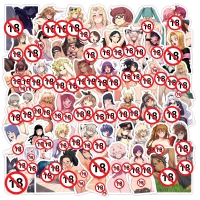 10/30/50/100Pcs Adult Anime Sexy Waifu Hentai Stickers Suncensored Decals for Laptop Phone Luggage Skateboard Sticker Toys Gift