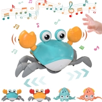 Kids Induction Escape Crab Octopus Crawling Toy Baby Electronic Pets Musical Toys Educational Toddler Moving Toy Birthday Gift