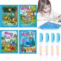 Children Early Education Toys Magical Book Water Drawing Montessori Toys Gift Reusable Coloring Book Magic Water Drawing Book