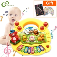 Musical Instrument Toy Baby Kids Animal Farm Piano Developmental Music Educational Toys For Children Christmas New Year Gift GYH
