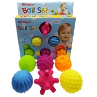 4-6pcs Textured Multi Ball Set Develop baby's Tactile Senses Toy Baby Touch Hand Ball Toys Baby Training Ball Massage Soft Ball