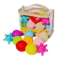 Baby Toys Sensory Balls For Children Textured Hand Touch Ball Soft Massage Ball Infant Rattle Senses Development Toys For Baby