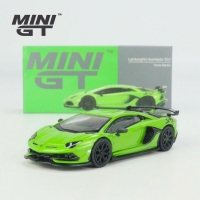 MINIGT 1:64 Daniel Aventador SVJ Verde Mantis green alloy car model ornaments #391