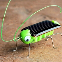 Solar Grasshopper Insect Solar Powered Bug Robot Moving Toy No Batteries Funny Educational Toys For Kids Gift