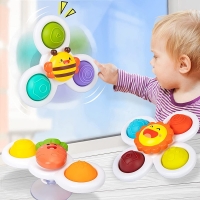 1pcs Cartoon Fidget Spinner Kid Toys ABS Colorful Insect Gyroscope Toy Anti stress Educational Fingertip Rattle Toy For Children