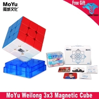 MoYu Weilong WR Magnetic Cube 3x3x3 Professional MoYu 3x3 WRM Speed Cubes Magico game cube for Kids
