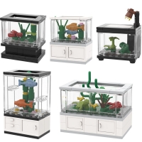 Fish Tank Living Room Compatible Major Brand Toys Building Block Classic Collections Assembled Brick Handmade Design